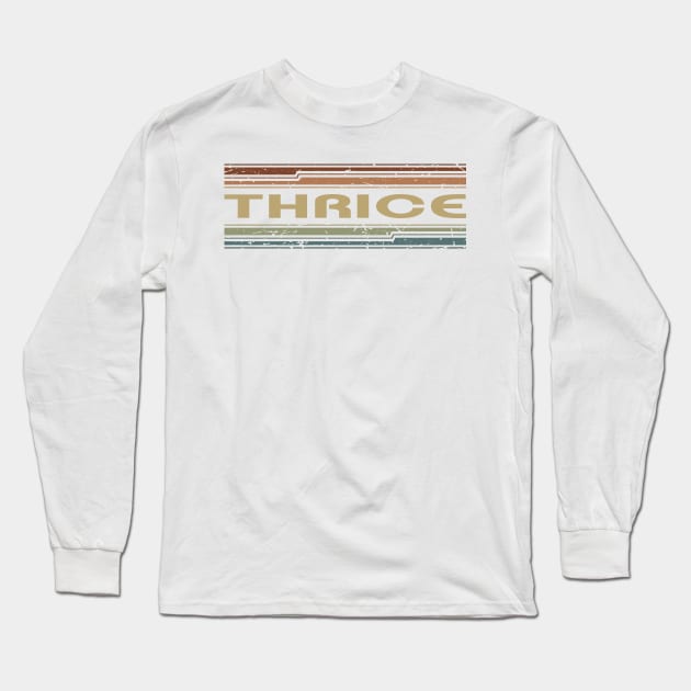 Thrice Retro Lines Long Sleeve T-Shirt by casetifymask